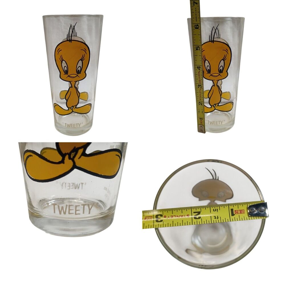 MINT CONDITION TWEETY BIRD Glass 1973 Looney Tunes Pepsi Collector Vintage 16oz